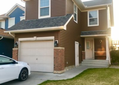 House with newly installed vinyl siding