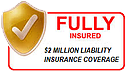 Fully insured to $2 million dollars seal