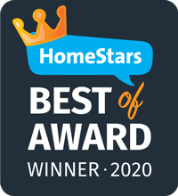 The badge we got for winning HomeStars Best of award for 2019!