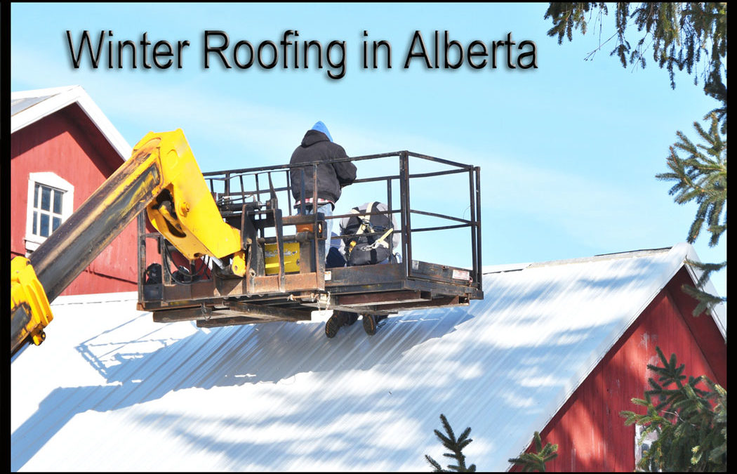 Featured image for blog post about wintertime roofing in Alberta
